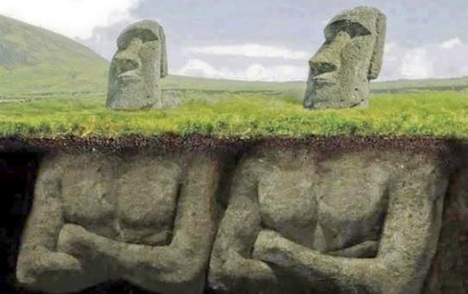 Le passé souterrain de l'île de Pâques Le passé souterrain de l'île de Pâques