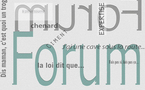 Forum : on vous attend!